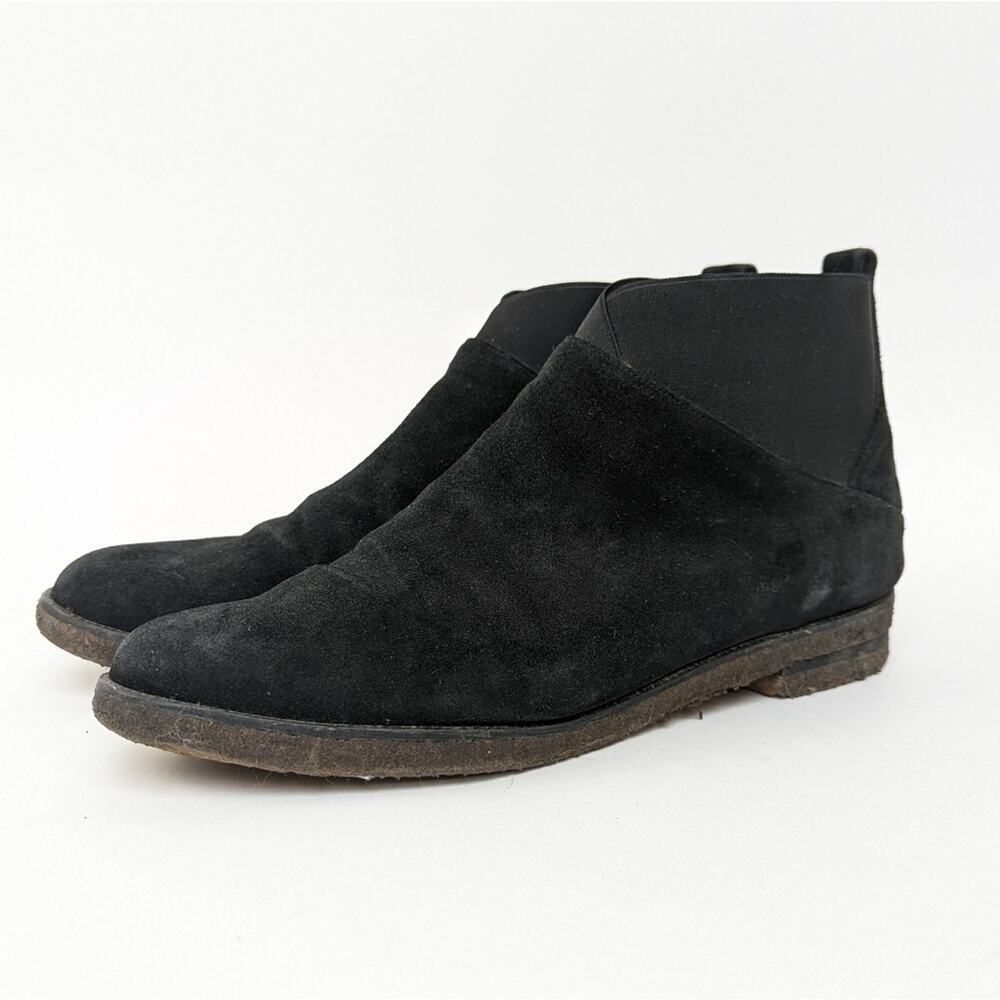 Stuart Weitzman Black Suede Booties - 11.5
